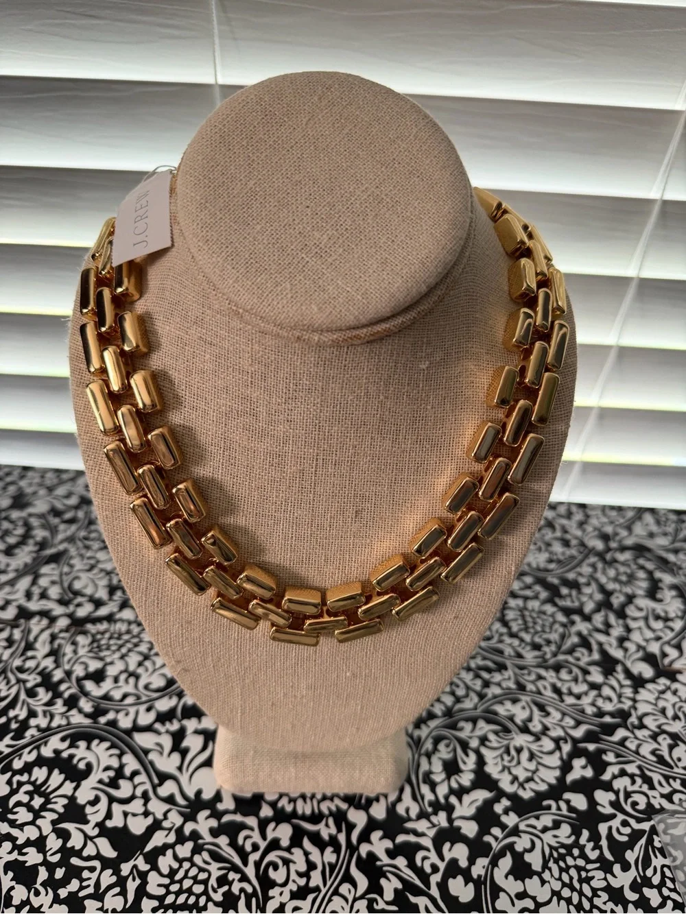 RARE NWT J.Crew Gold Flat-Link Necklace